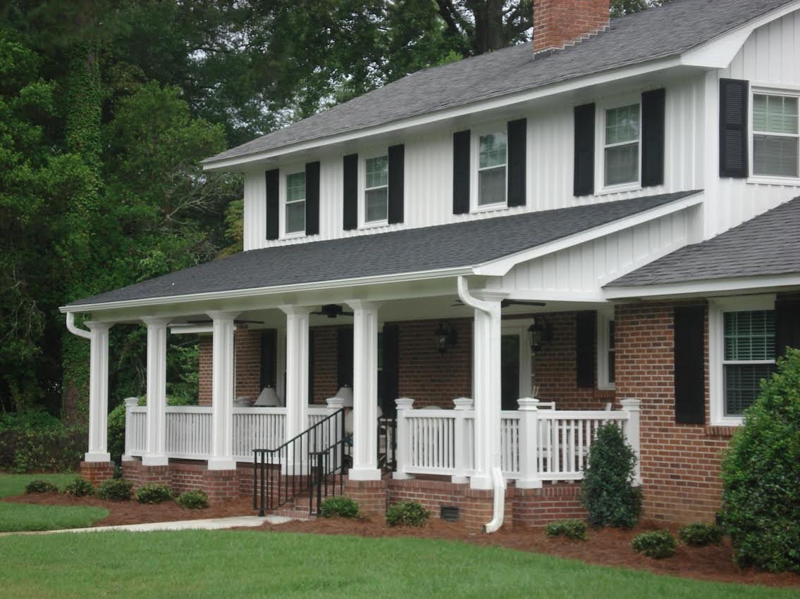 Created a front porch design for clients in Florence, S.C.