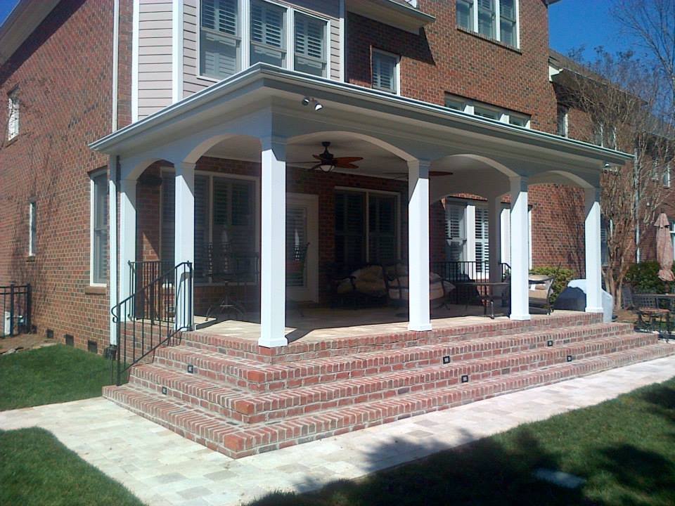 Back porch addition for a builder in N.C.